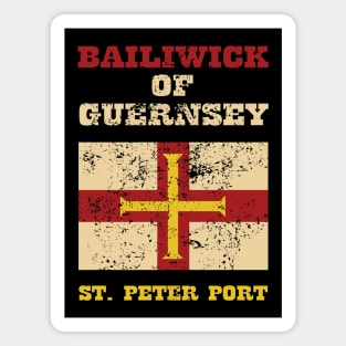 Flag of Bailiwick of Guernsey Magnet